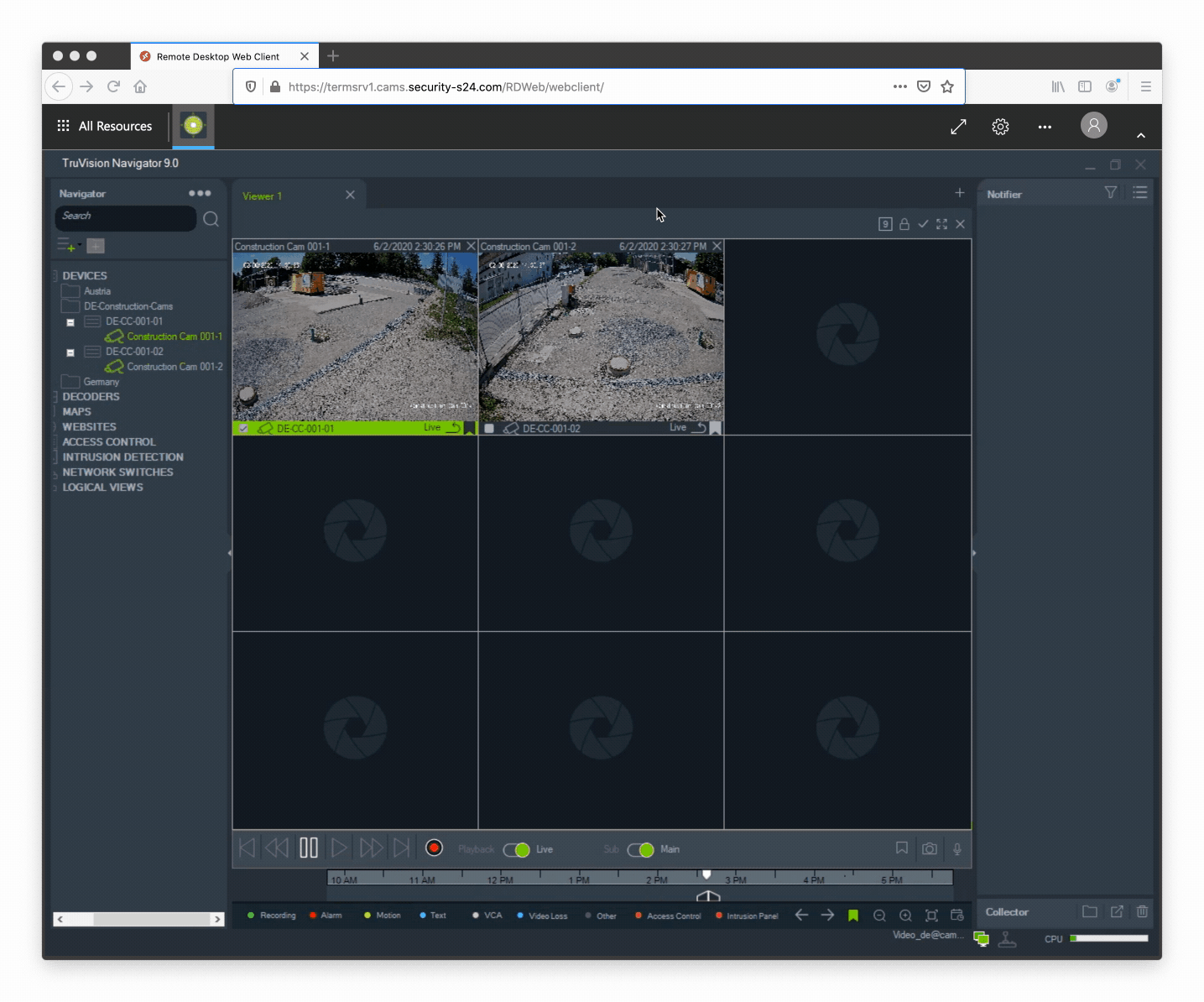 Maximizing and restoring a camera view